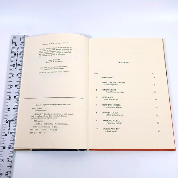 It's a Model World by Suzanne Hilton 1972 Hardcover Library Discard Vintage - Picture 4 of 5